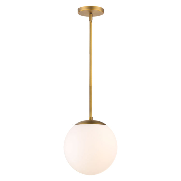 Niveous LED Pendant Light in Large/Aged Brass.