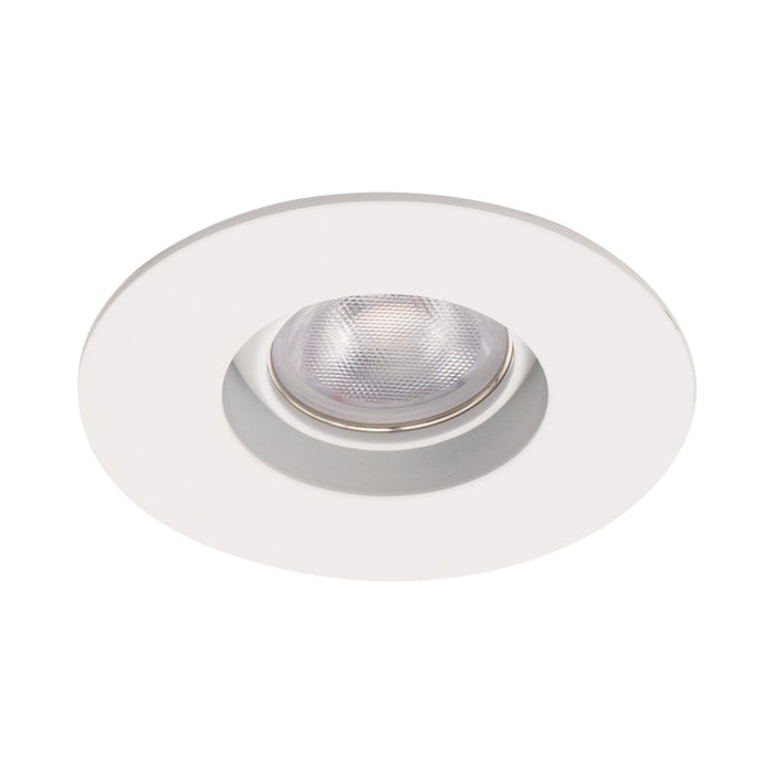 Ocular 1.0 Round Adjustable LED Recessed Trim in White.