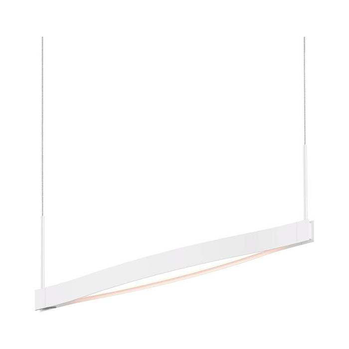 Ola™ LED Linear Pendant Light in Satin White/1-Light.
