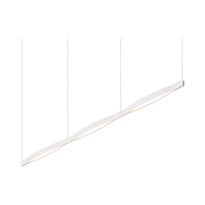 Ola™ LED Linear Pendant Light in Satin White/3-Light.