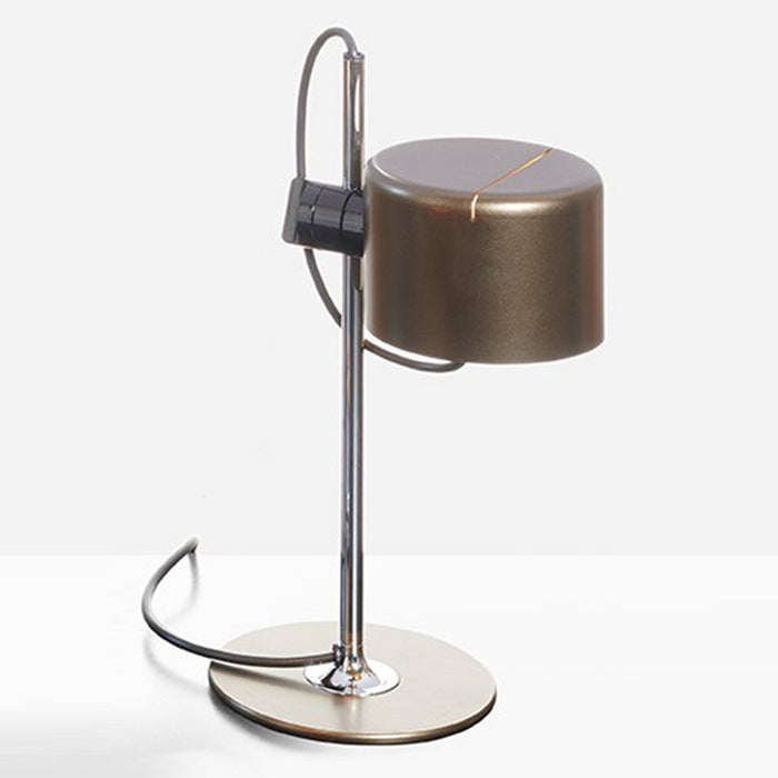 Mini Coupe LED Table Lamp in Anodic Bronze.