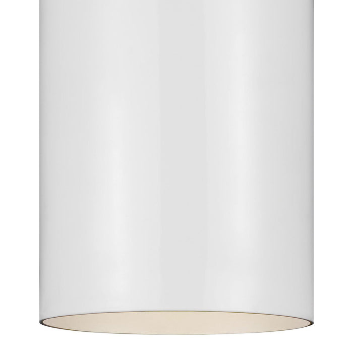 Outdoor Cylinders Ceiling Flush Mount Detail.