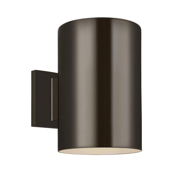 Outdoor Cylinders Wall Light in Large/100W/Bronze.