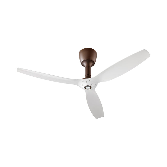 Alpha LED Ceiling Fan in Oiled Bronze/White.