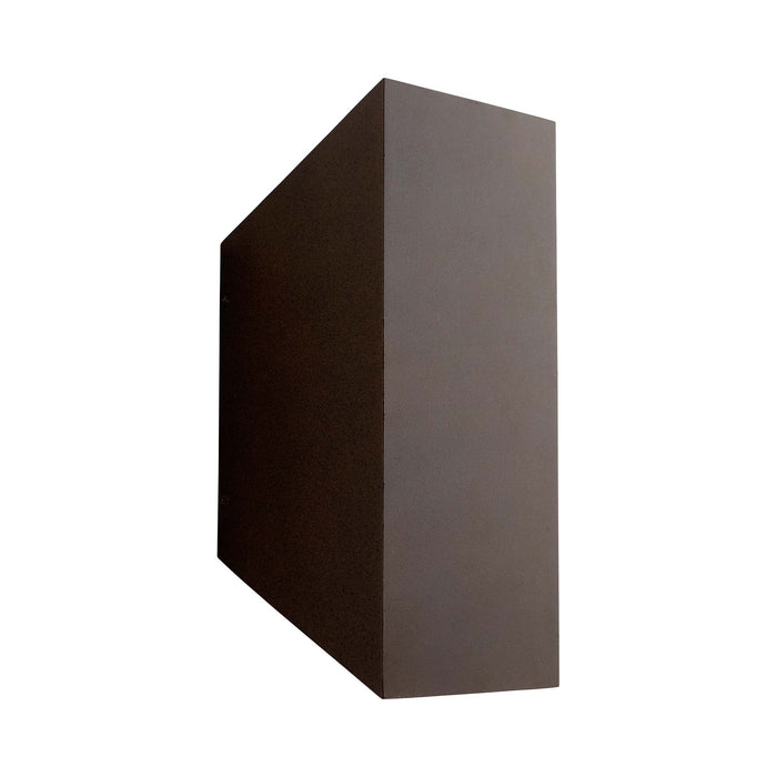 Duo Outdoor LED Wall Light in Oiled Bronze (Large).