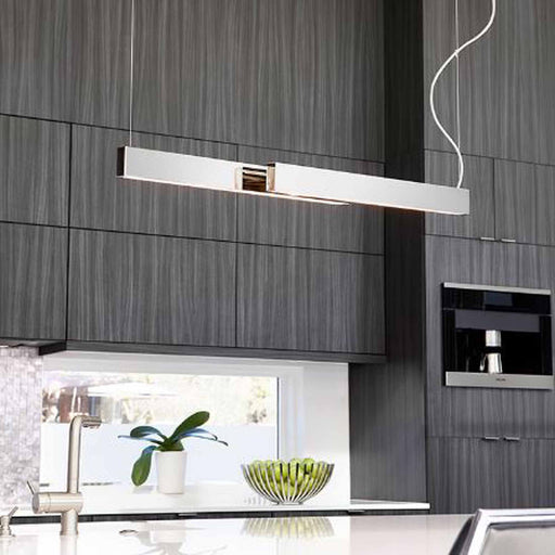 Klone LED Linear Pendant Light in kitchen.