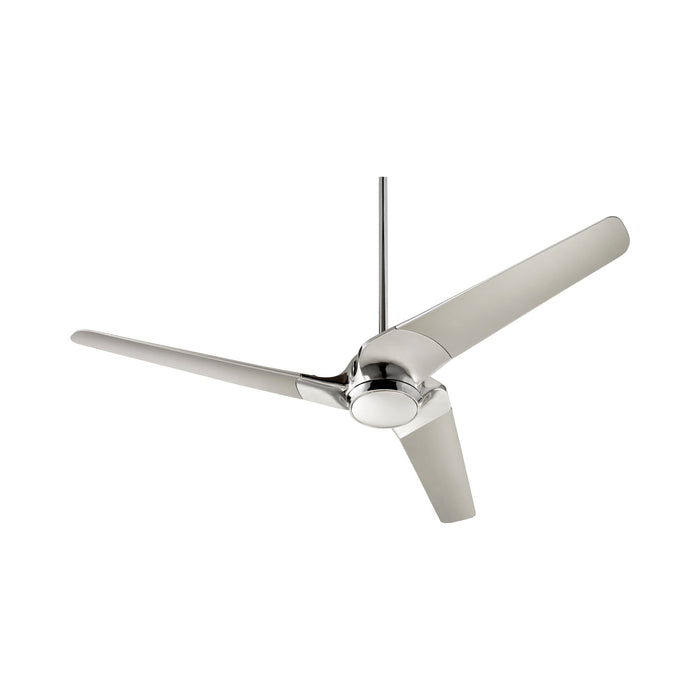 Sol Ceiling Fan in Polished Nickel.