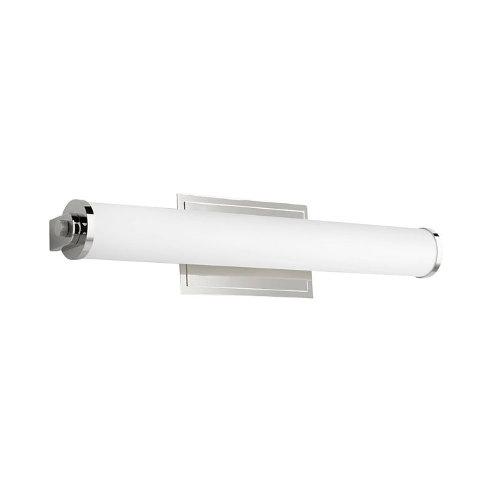 Tempus LED Vanity Wall Light in Polished Nickel (19-Inch).