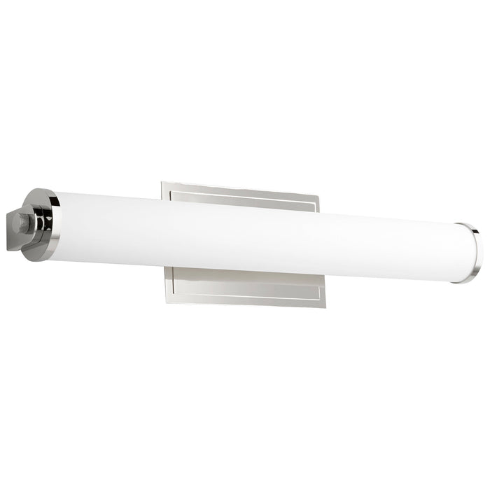 Tempus LED Vanity Wall Light in Polished Nickel (24-Inch).