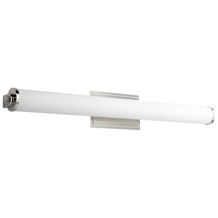 Tempus LED Vanity Wall Light in Polished Nickel (35-Inch).