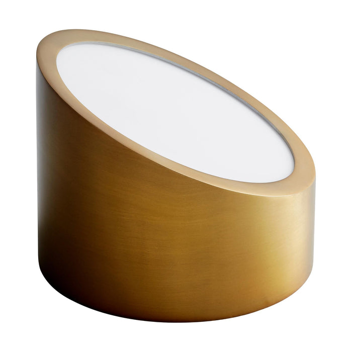 Zeepers LED Ceiling / Wall Light in Aged Brass.