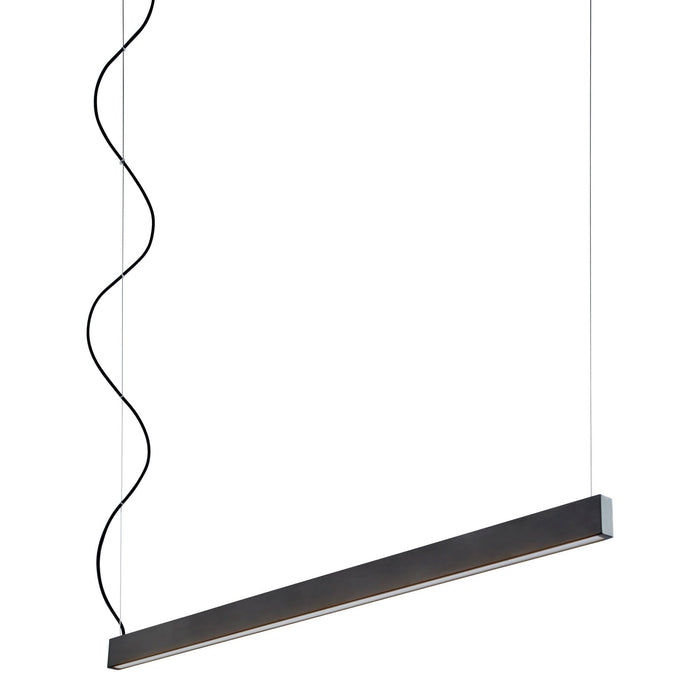 Zepp LED Linear Pendant Light in Black (50-Inch).