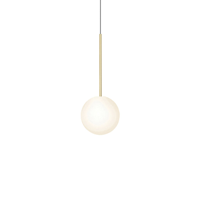 Bola Sphere LED Pendant Light in Brass (Large).