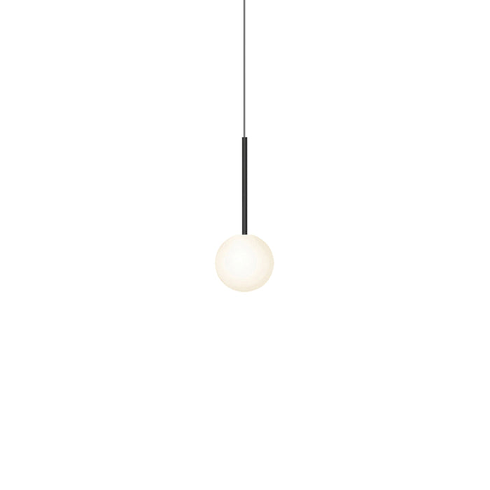 Bola Sphere LED Pendant Light in Matte Black (5-Inch).