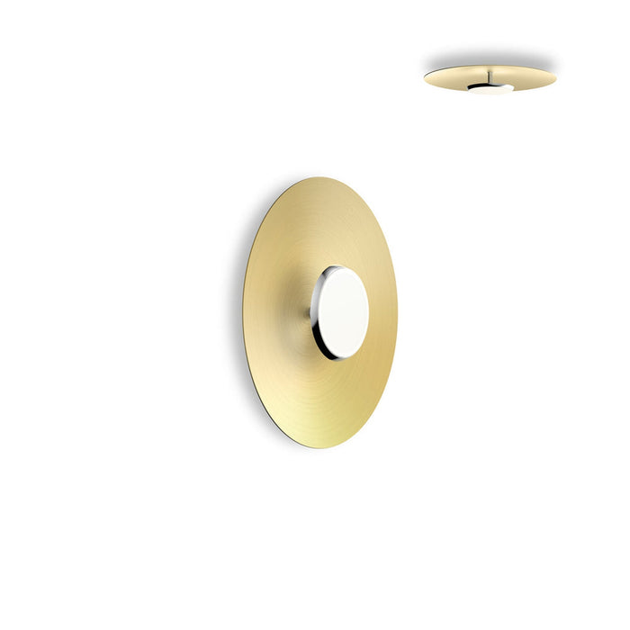 SKY Dome LED Flush Mount Ceiling Light in Brushed Brass (Small).