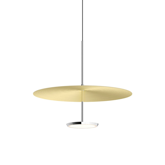 Sky Dome LED Pendant Light in Brushed Brass (Small).
