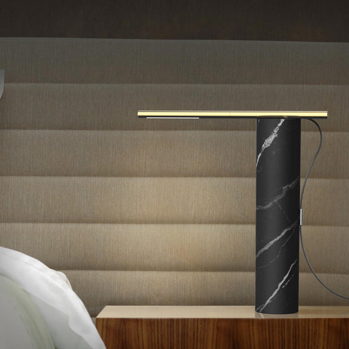 T.O LED Table Lamp in bedroom.