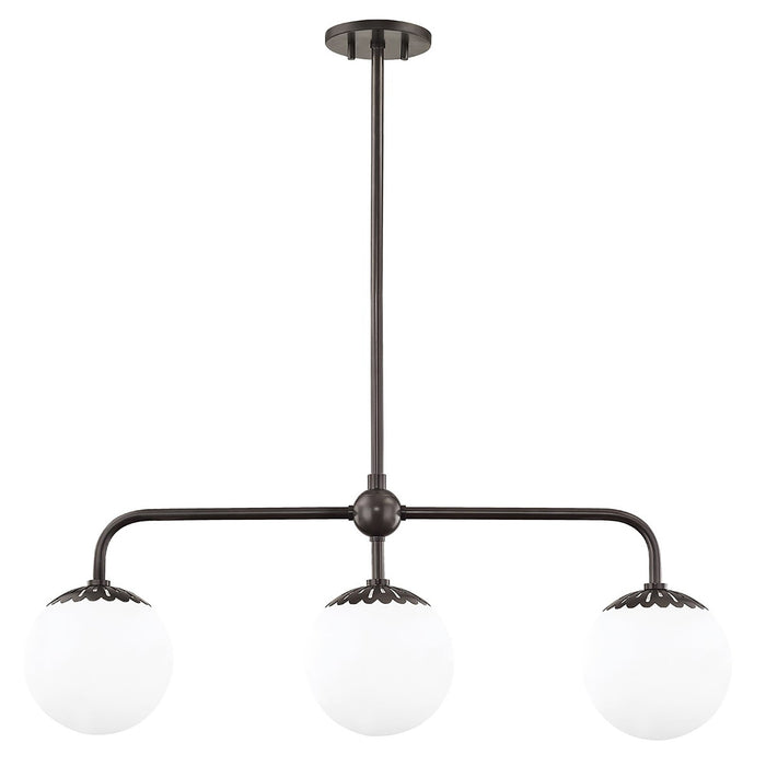 Paige Linear Suspension Light in Old Bronze.