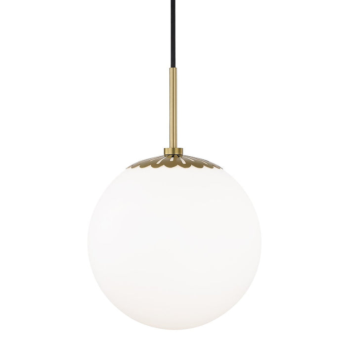 Paige Pendant Light in Aged Brass/Large.