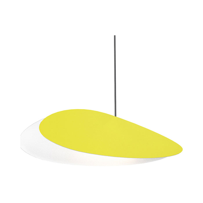 Papillons™ LED Pendant Light in Satin Yellow/4.5-Inch.