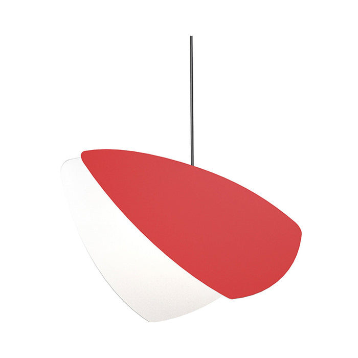 Papillons™ LED Pendant Light in Satin Red/6.75-Inch.