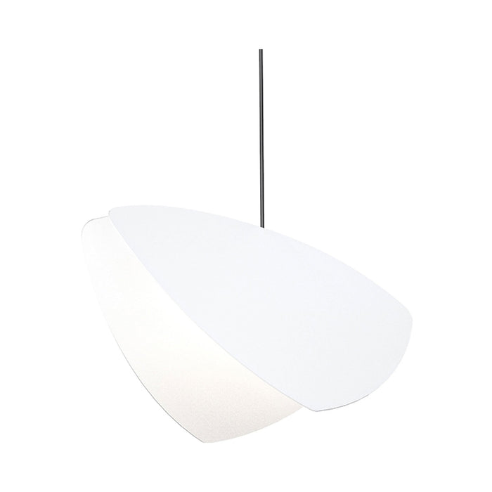 Papillons™ LED Pendant Light in Satin White/6.75-Inch.