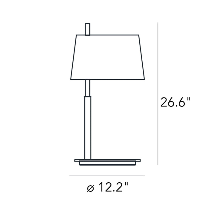 Passion Table Lamp - line-drawing.