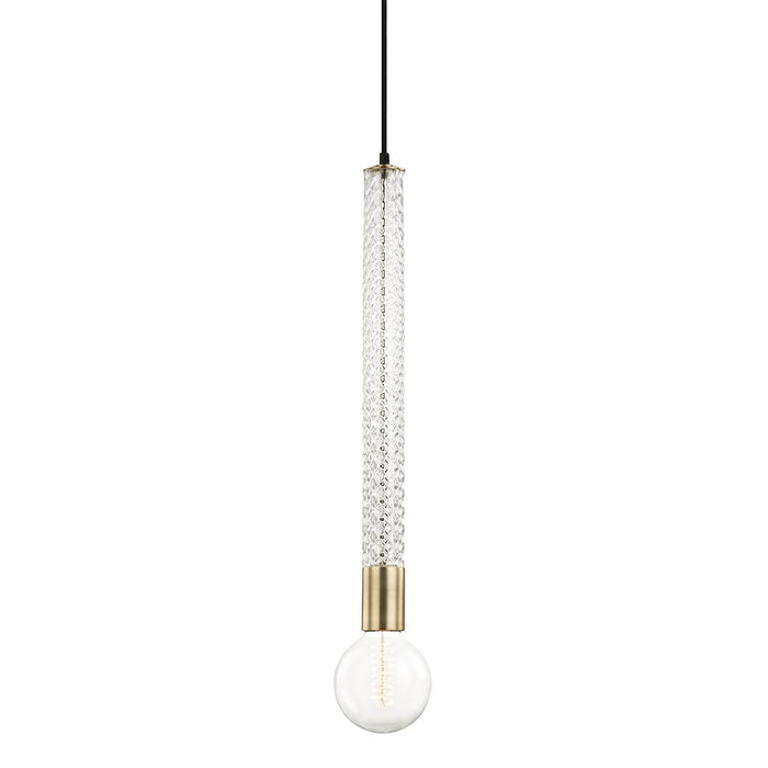 Pippin Pendant Light in Aged Brass.