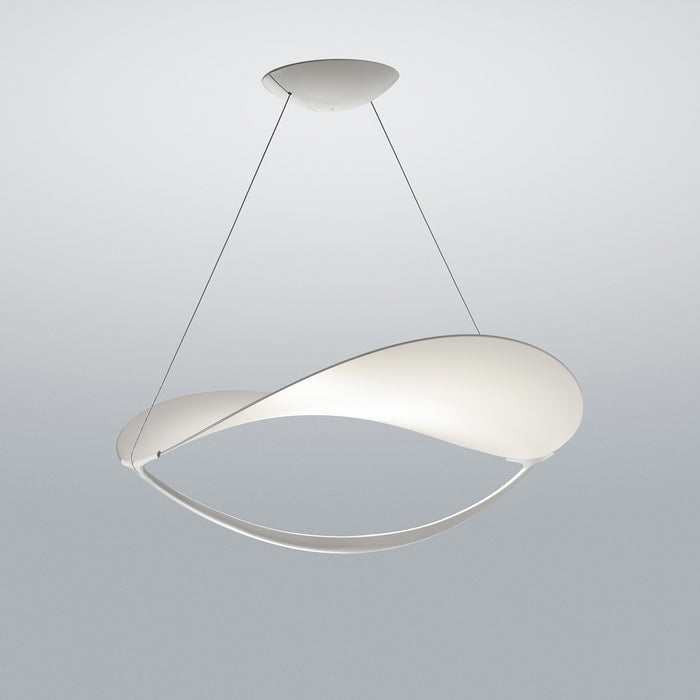 Plena LED Pendant Light in White.