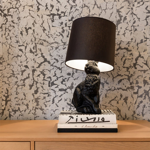 Rabbit Table Lamp in living room.