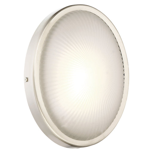 Radiun Outdoor LED Wall Light in Brushed Aluminum.