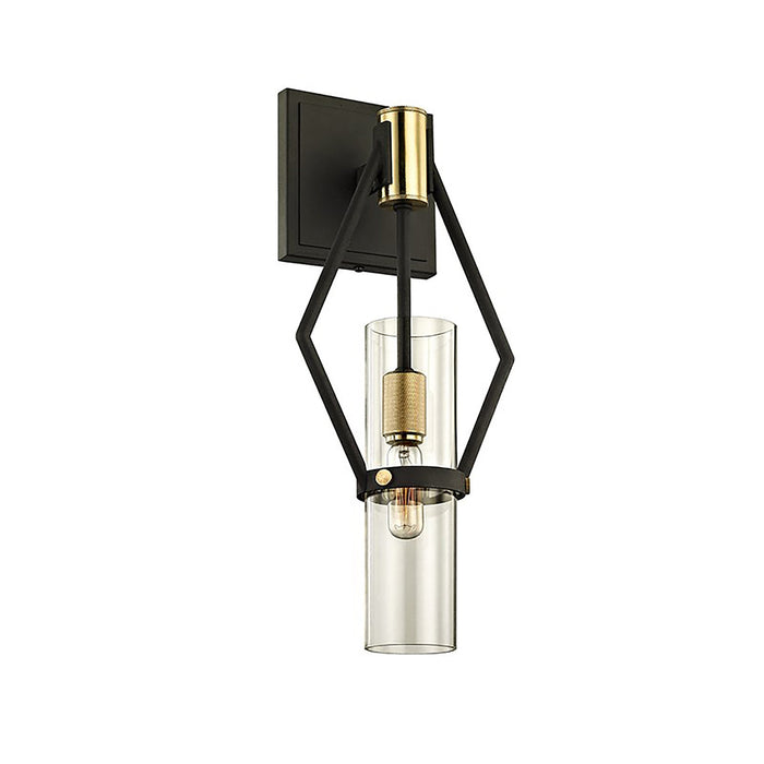 Raef Wall Light in Textured Bronze/Brushed Brass (Small).