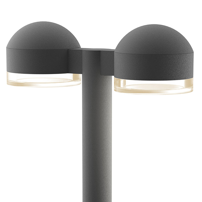 Reals Dome Cap LED Double Bollard in Detail.