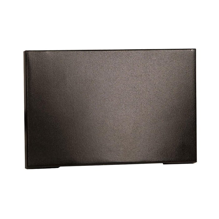 Rectangle LED Step and Wall Light in Bronze on Aluminum (Horizontal).