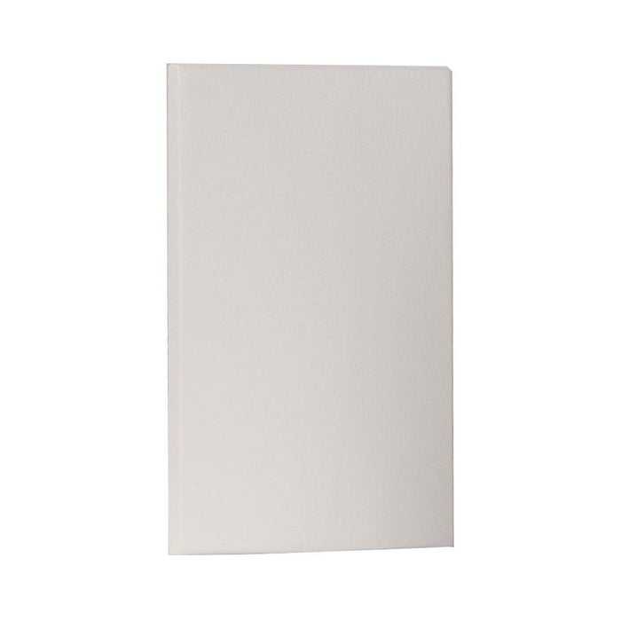 Rectangle LED Step and Wall Light in White on Aluminum (Vertical).
