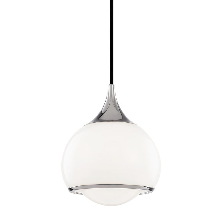 Reese Pendant Light in Polished Nickel/Small.