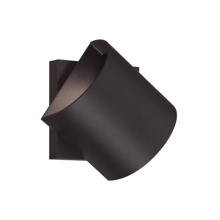 Revolve Outdoor LED Wall Light in Coal.