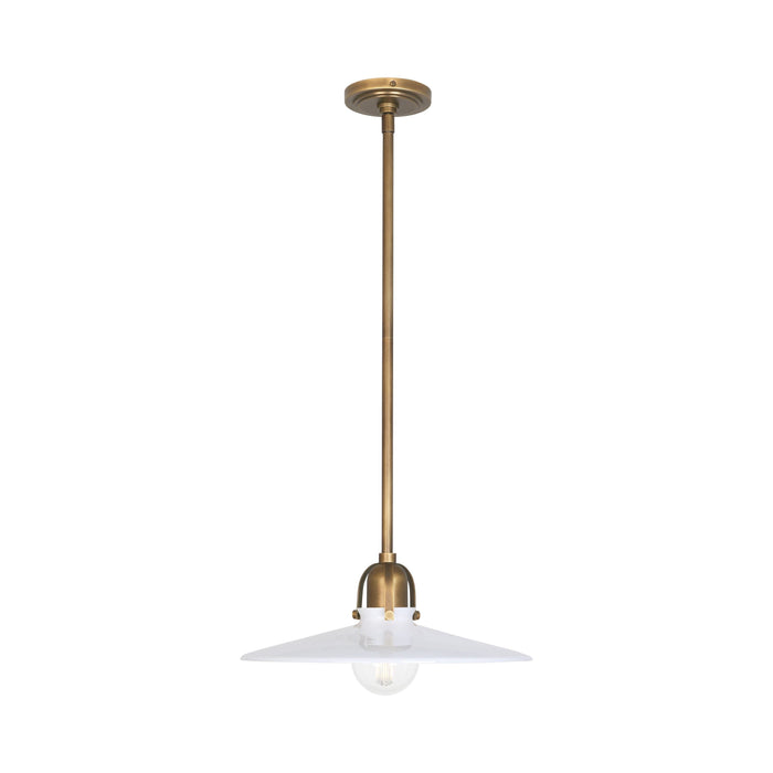 Arial Pendant Light in Warm Brass.