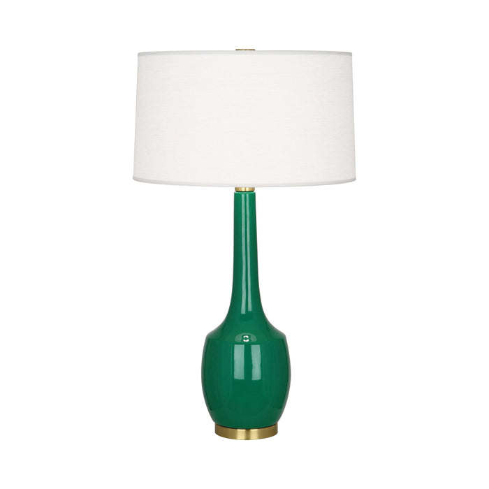 Delilah Table Lamp in Emerald Green.