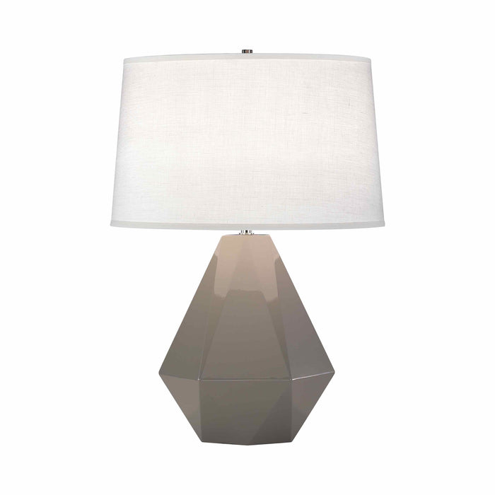 Delta Table Lamp in Smoky Taupe.