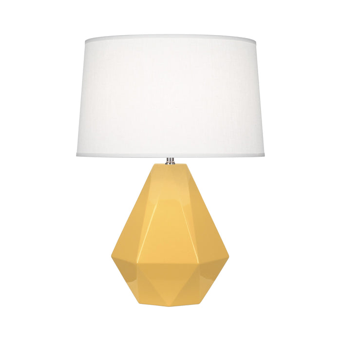 Delta Table Lamp in Sunset Yellow.