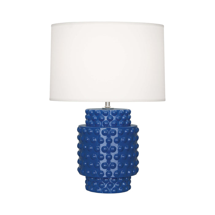 Dolly Table Lamp in Marine Blue/White (Small).