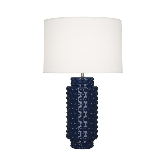 Dolly Table Lamp in Midnight Blue/White (Large).