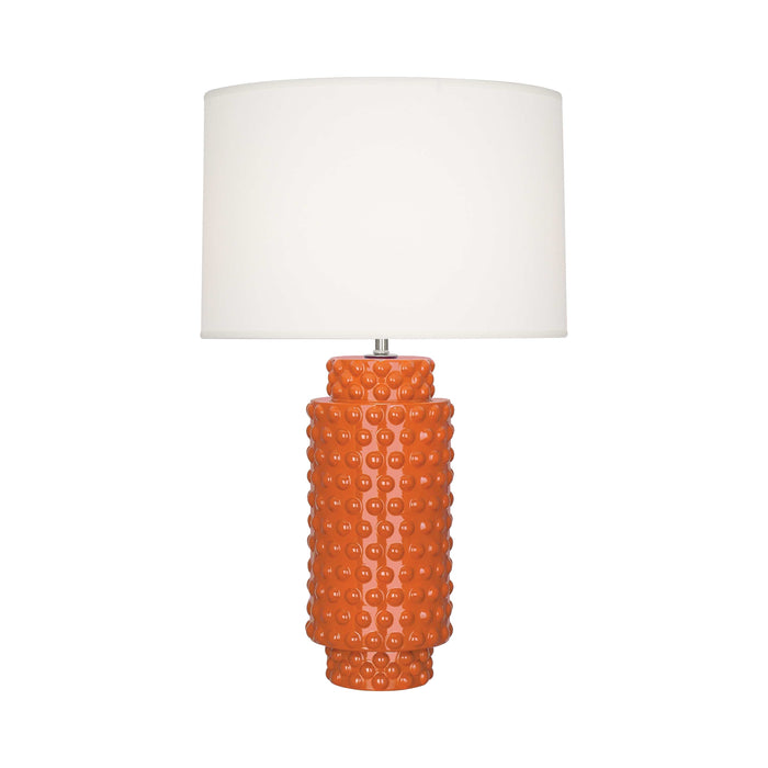 Dolly Table Lamp in Pumpkin/White (Large).