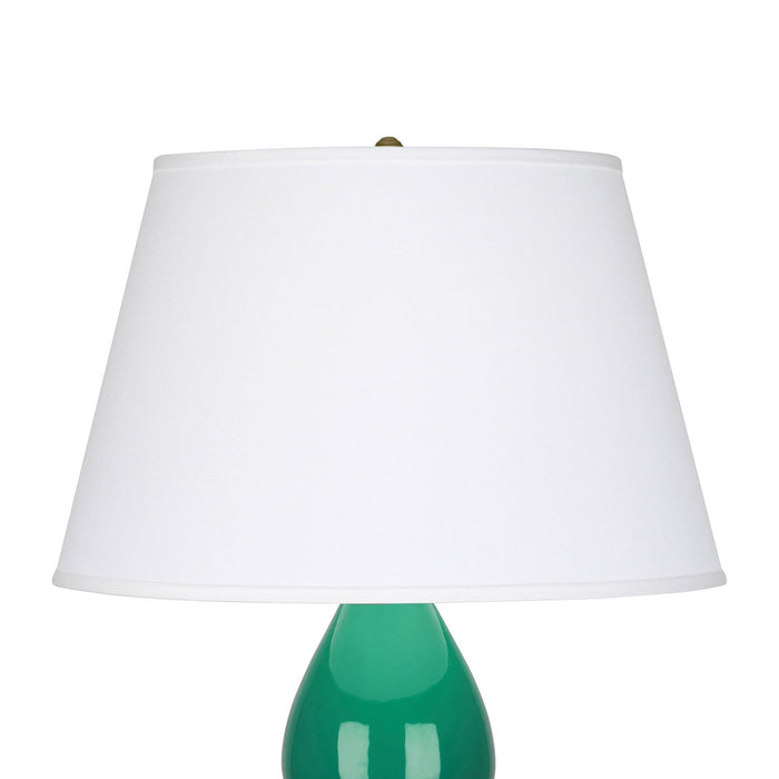 Double Gourd Large Accent Table Lamp with Brass Base in Detail.