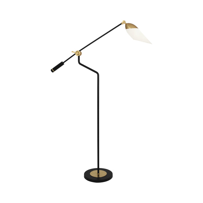 Ferdinand Floor Lamp in Modern Brass.