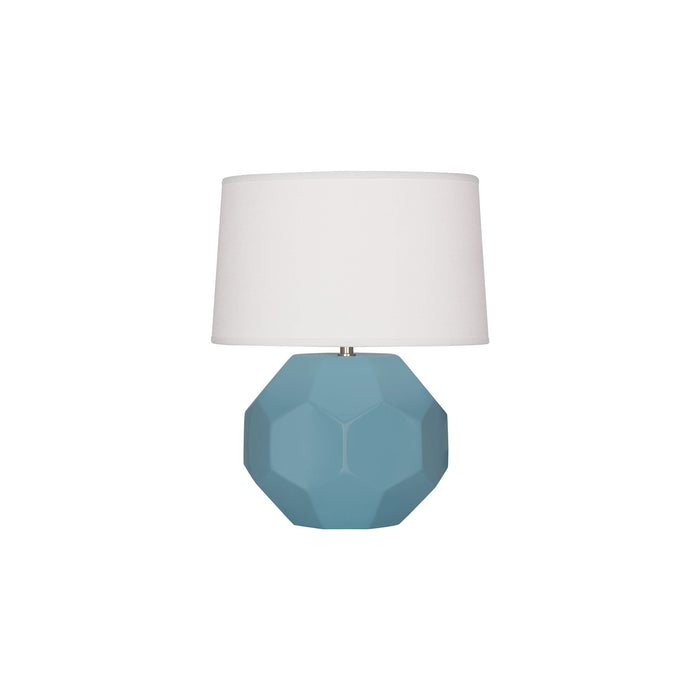 Franklin Table Lamp in Matte Steel Blue (Small).