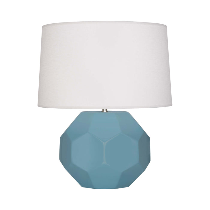 Franklin Table Lamp in Matte Steel Blue (Large).