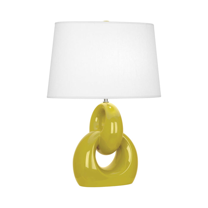 Fusion Table Lamp in Citron.
