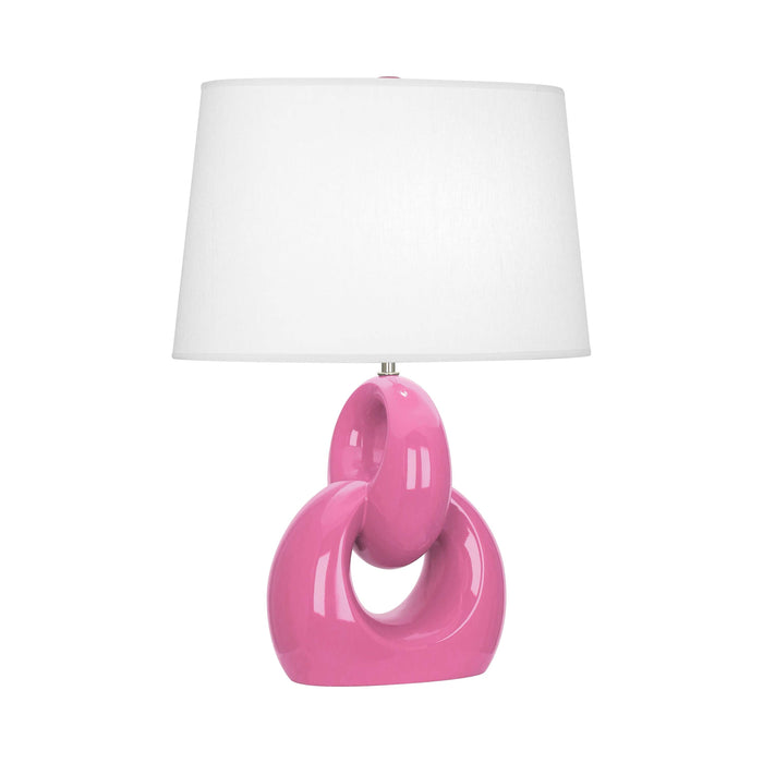 Fusion Table Lamp in Shiaparelli Pink.